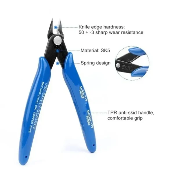 Pince alertes onale universelle en acier au carbone, fil électrique, coupe-câble, cisailles latérales coupantes, pince affleurante, outils à main – Image 5