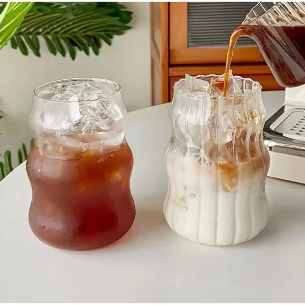 Verre à thé à bulles Transparent de 550ml, avec pailles, tasses à bière, pichet à jus de lait et de fraise, tasse à café, verres pour fête ﻿ – Image 3