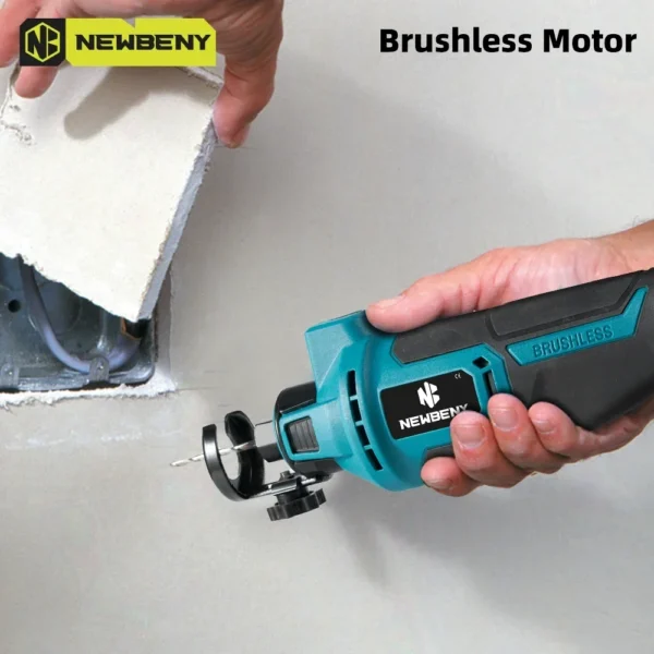 NEWBENY outil de découpe de cloisons sèches sans brosse sans fil 3 vitesses coupe efficace du bois cloisons sèches Sheetrock bois pour batterie Makita 18 V-21 V – Image 6