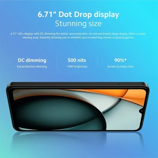 Version mondiale Xiaomi Redmi A3 Smartphone Mediatek Helio G36 6.71 pouces écran HD double caméra 5000 mah batterie 10 w Charge rapide – Image 4