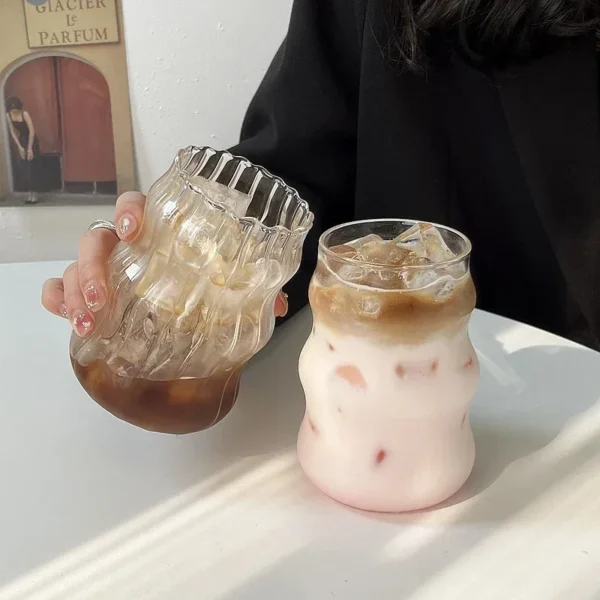 Verre à thé à bulles Transparent de 550ml, avec pailles, tasses à bière, pichet à jus de lait et de fraise, tasse à café, verres pour fête ﻿ – Image 6