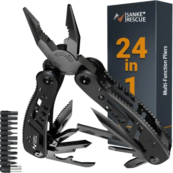 Pince diagonale universelle multifonctionnelle 24 en 1, coupe-fil pour électricien professionnel, outils de réparation durables antidérapants