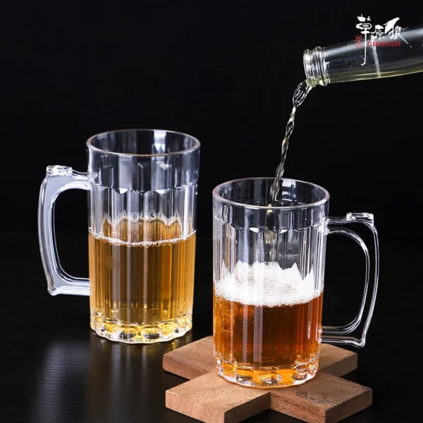 Tasse en Plastique Transparent 500ml – Image 2