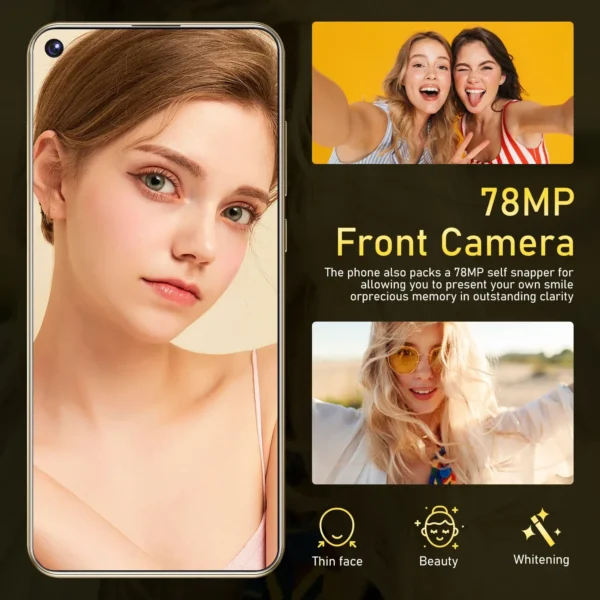 Nouveau smartphone S25 5G 7.3 pouces haute définition Android14 Snapdragon 8gen3 10 cœurs téléphone double SIM 7800 mAh déverrouillage téléphones mobiles – Image 3