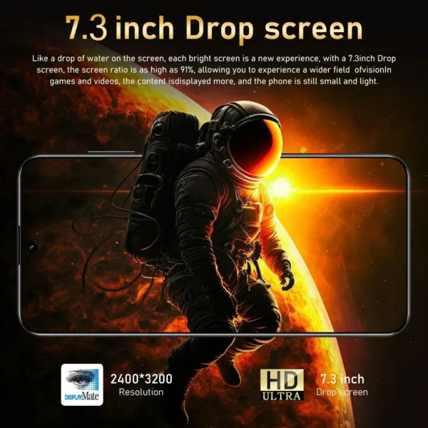 Smartphone M6 Pro, téléphone portable, 7.3 ", version globale, 16 Go + 1 To, Snapdragon 8 Gen 3, Android14, 50 + 108MP, 4G, 5G, tout neuf – Image 2